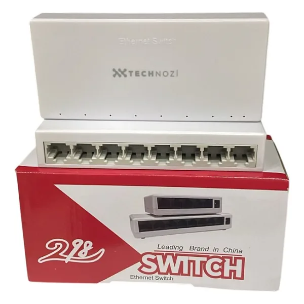8 Port 10 / 100 Mbit Internet Hub Hup Çoğaltıcı Ethernet Switch Kablo Dağıtıcı Splitter