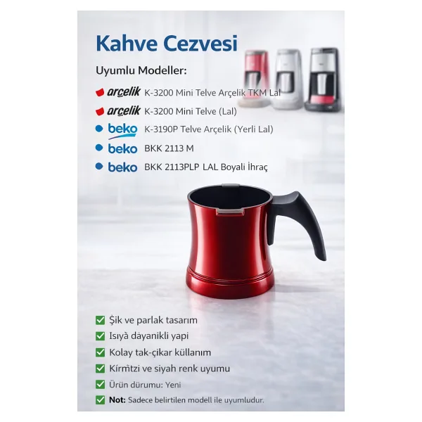 Arçelik Beko Lal Telve Cezve Pişirme Haznesi 3200 3190 P
