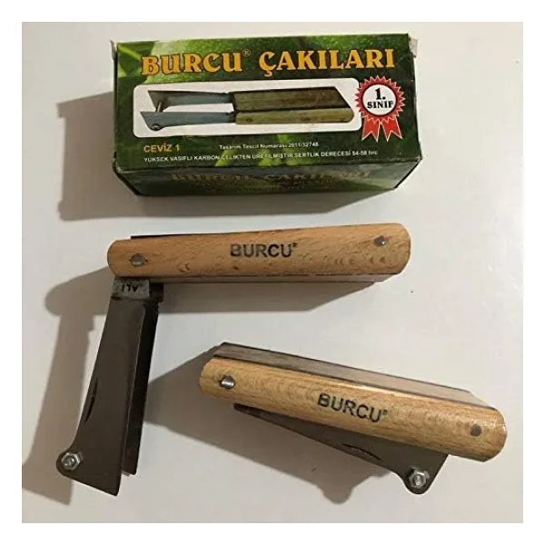 Aşı Bıçağı Ceviz Aşı Çakısı Çift Bıçak Dövme Çakı