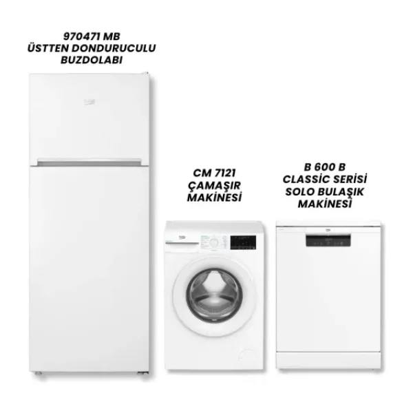 Beko 970471 MB - CM 7121 ÇAMAŞIR MAKİNASI - B 600 B BULAŞIK