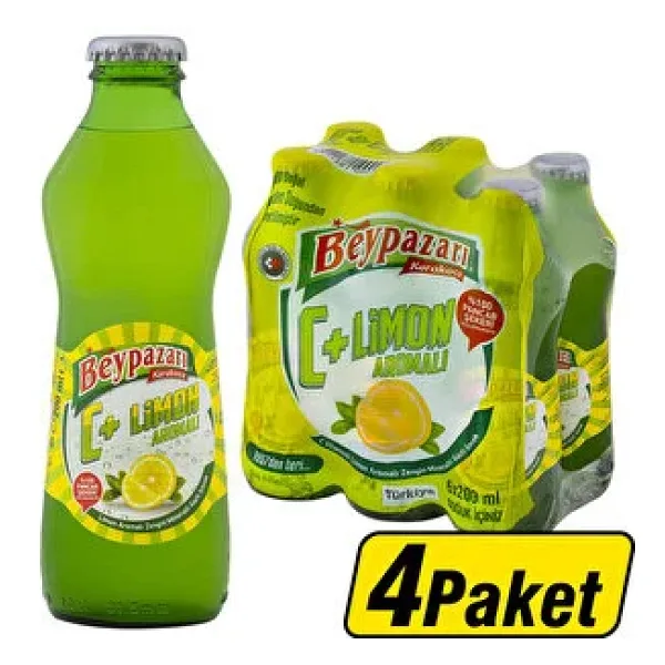Beypazarı C Vitaminli Limonlu Maden Suyu 24x200 ml