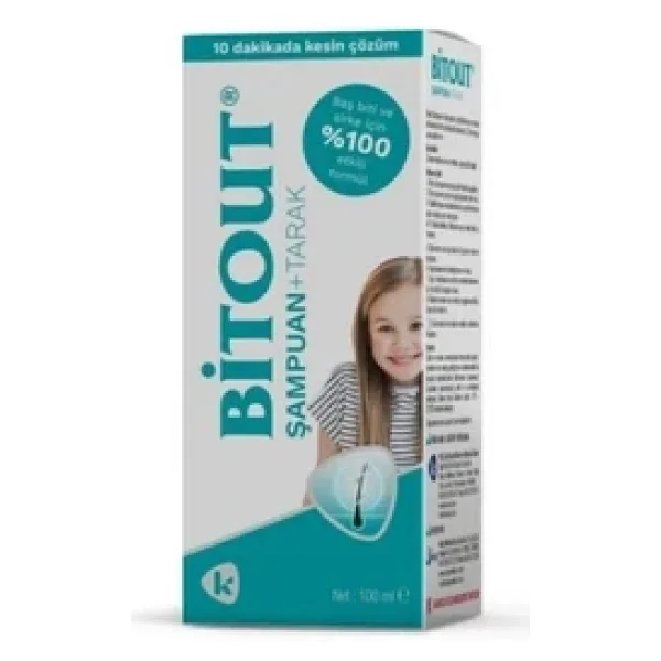 Bitout Bit ve Sirke Şampuanı 100 ml Tarak Hediyeli