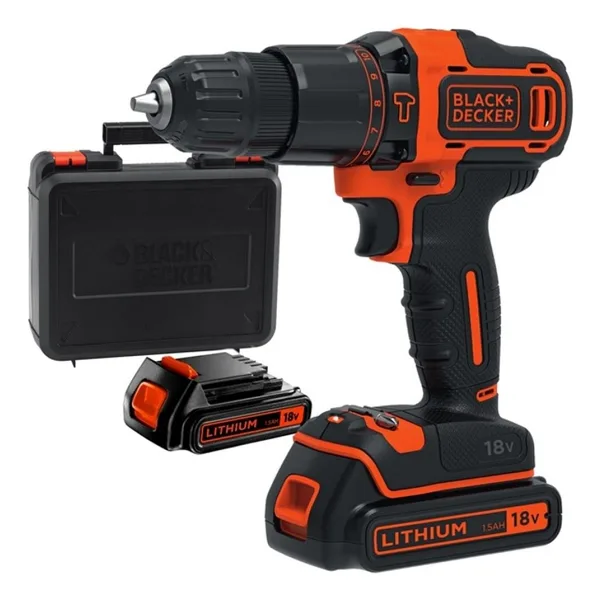 Black+Decker BDCHD18KB 18 V Çift Akülü Darbeli Matkap