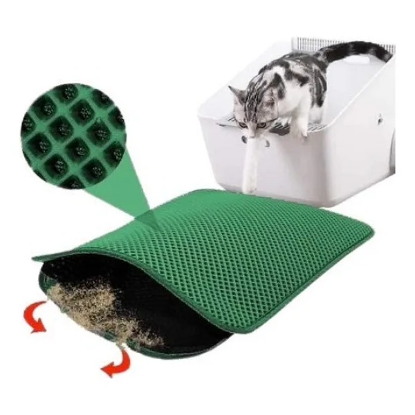 bypet Kedi Tuvaleti Önü Elekli Kedi Kumu Paspası 60 x 40 cm