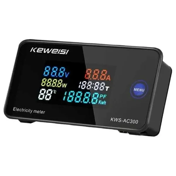 Dijital AC 50-300V 20A Voltmetre Ampermetre