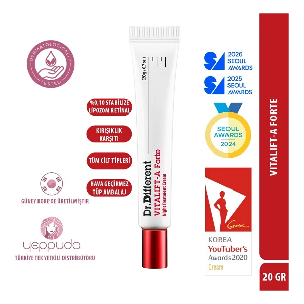 Dr.Different Vitalift-A Forte 20 g Gece Kremi