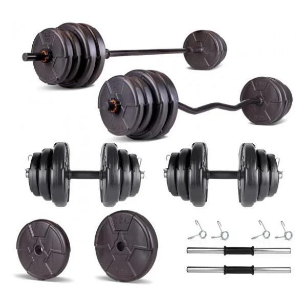 Ecg Hero Serisi 38 kg Z Bar Dambıl ve Halter Seti