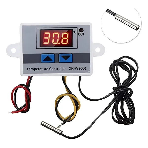 EcoFast Dijital Termostat, Kuluçka Termostatı, XH-W3001 220V AC Dijital Termostat 1500W, Akvaryum Termostatı