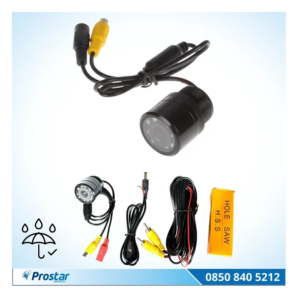 Gece Görüşlü 28 mm Vidalı HD 9 Led Işıklı Geri Görüş Kamerası