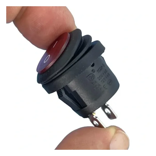 IC-133W Su Geçirmez Yuvarlak Işıksız Anahtar ON-OFF 2P