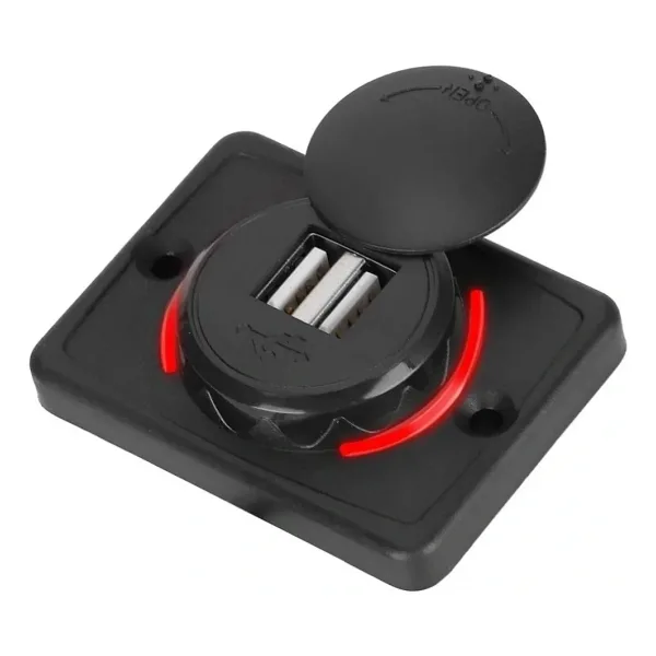 IC-266C-2 Pano Tip İkili USB Kulaklı - Şarj Soketi