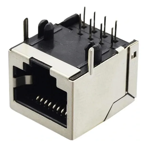 IC-266H-5 RJ45 Şase PCB Ucu 90° RJ45 Konektör