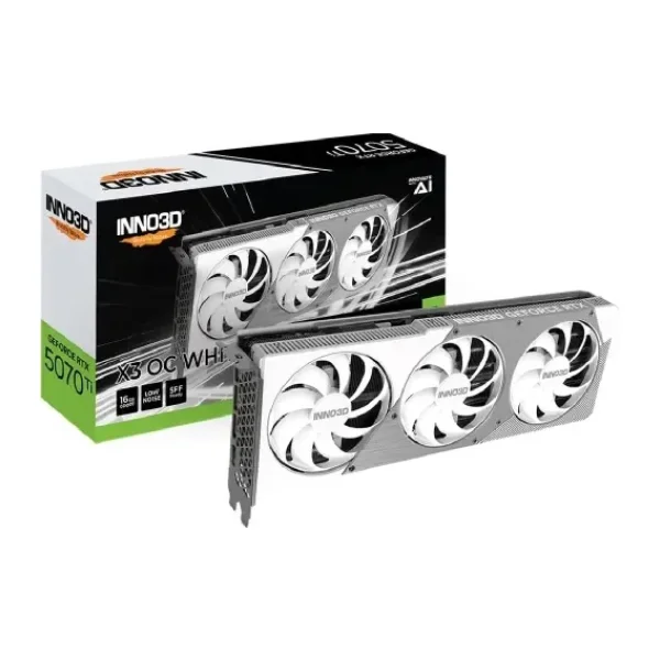 Inno3D RTX 5070 TI X3 OC White N507T3-16D7X-176068W 256 Bit GDDR7 16 GB Ekran Kartı
