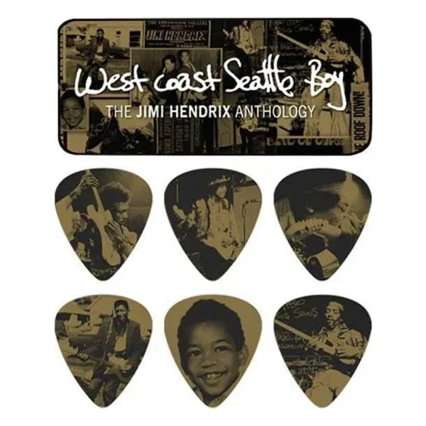 Jim Dunlop Jimi Hendrix West Coast 6lı Pena Seti (Heavy)