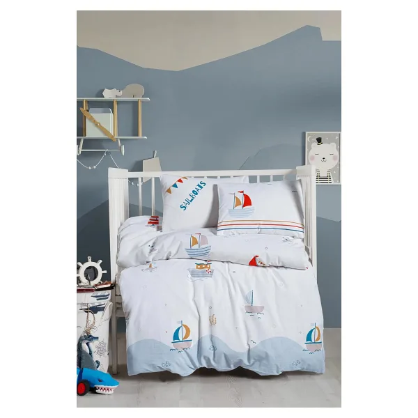 Kanz Ranforce Bebek Nevresim Takımı Knz-001 Sailboats