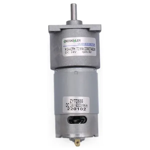 KGA-42FH 24V 82rpm Redüktörlü Dc Motor