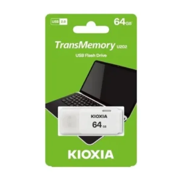 Kioxia 64Gb U202w Usb 2.0 Flash Bellek Beyaz