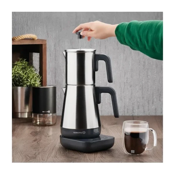 Korkmaz A850-01 Moderna Gri/Satin 1600 W Çay Makinesi