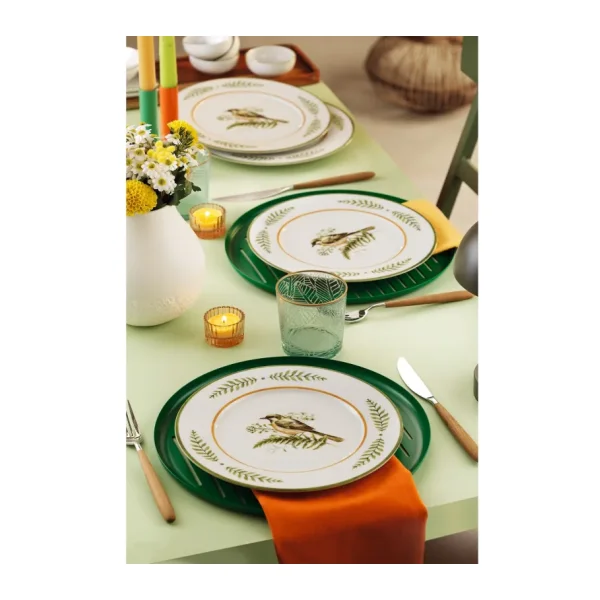 Kütahya Porselen Bellis 1105 4'lü 21 cm Pasta Tabağı
