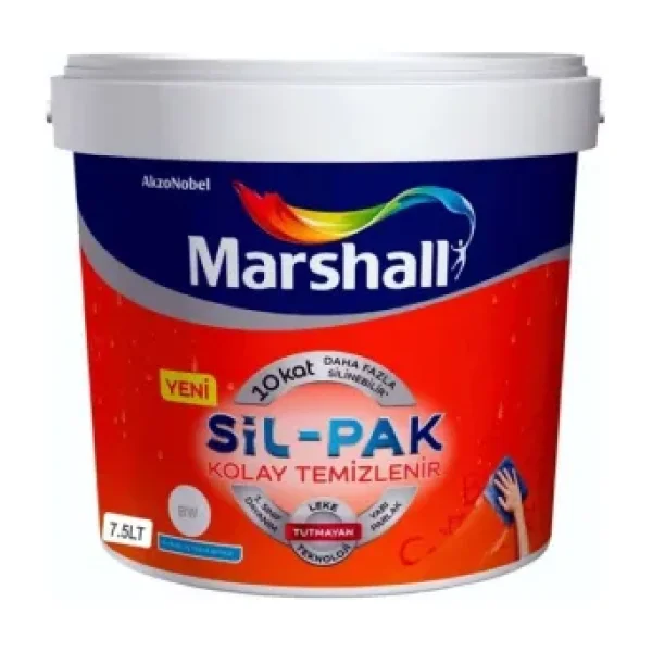 Marshall Sil-Pak Silikonlu 7.5 lt İç Cephe Boyası - Beyaz