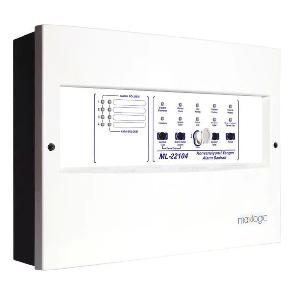 Mavili Ml-22104 Konvansiyonel 4 Bölge Yangın Alarm Santrali