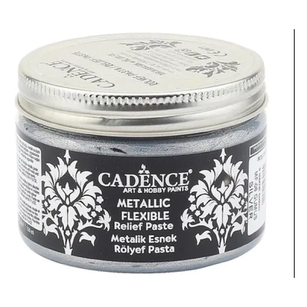 Metalik Esnek Rölyef Pasta Mf-06 Gümüş 150ml