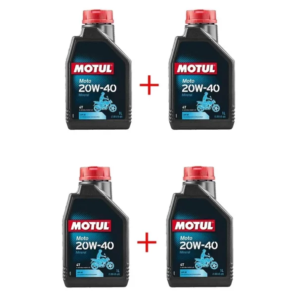 Motul 20W-40 4T 1 lt 4'lü Motosiklet Yağı