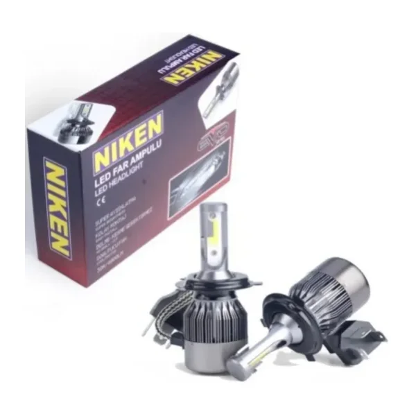 Niken H4 Led Xenon Uzun Kısa Far Ampulü Pro
