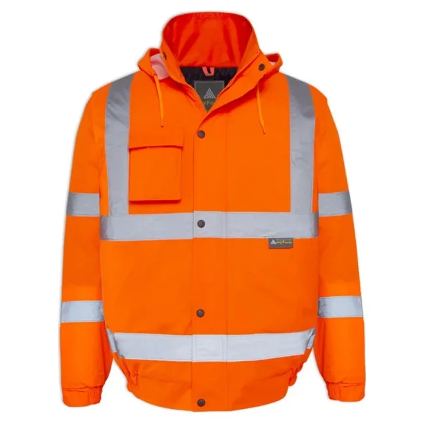 Olympus Essential Hi-Vis Bomber Lined Reflektörlü Kışlık Turuncu İş Montu