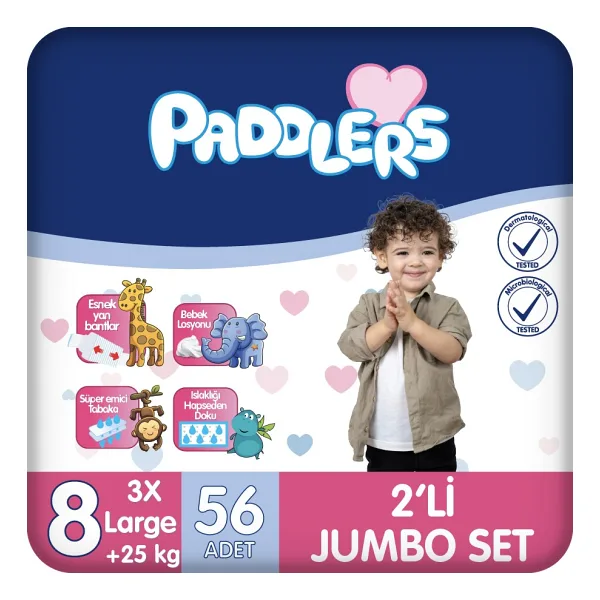 Paddlers 8 Numara XXX Large 56'lı Bebek Bezi