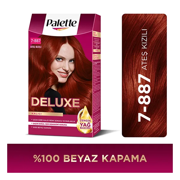 Palette Deluxe 7.887 Ateş Kızılı Saç Boyası