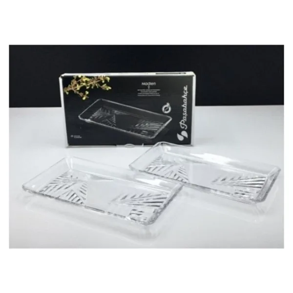 Paşabahçe Madlen 68153 2'li 22 cm Dikdörtgen Servis Tabağı