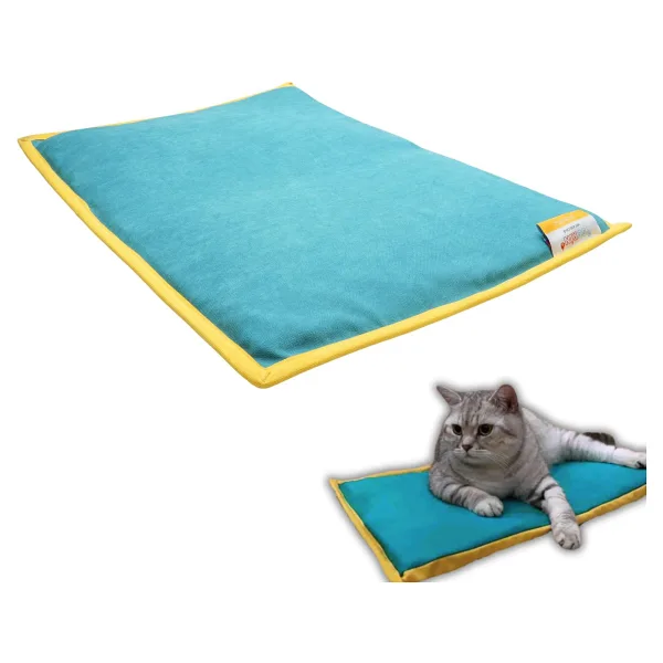 pawdaz Serin (60X40CM) - 4 Mevsim Kedi/ Köpek Matı, Sıcak Veya Soğuk Kullanılabilen Minder Yatak