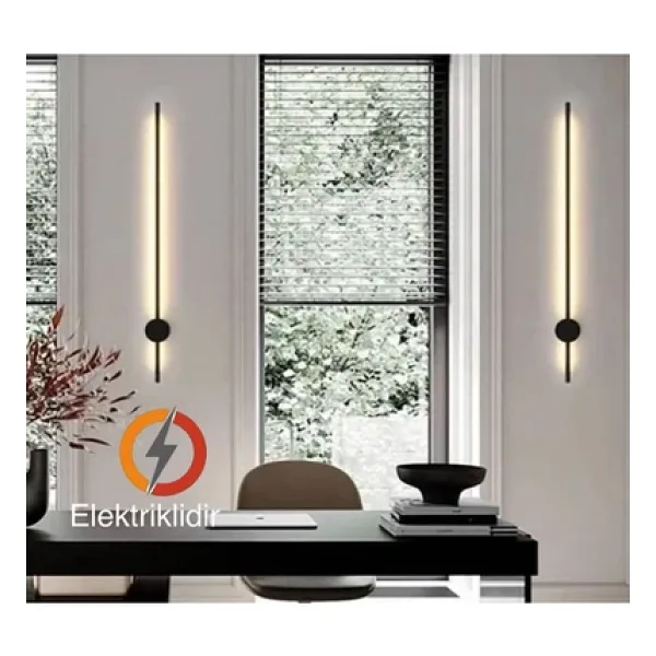 Philips Modern Dekoratif Led Duvar Aplik 70 Cm Günışığı Siyah 1 Adet (PİLLİ DEĞİLDİR)