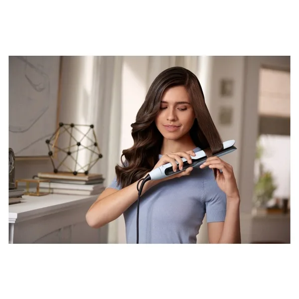 Philips Plaka Saç Düzleştirici Argan Yağlı LED Ekranlı 2 Yıl C / F 220 - 240 V Beyaz 50 Hz / 60 Hz 230 Dere - Ahşap