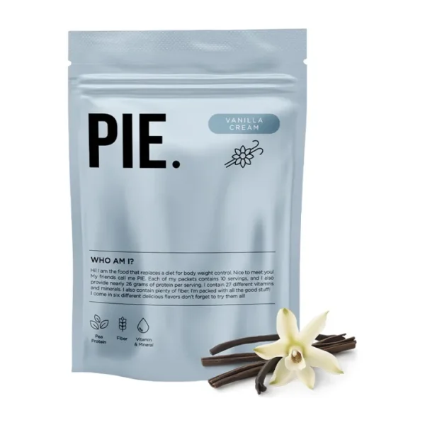 PIE. Proteinli Öğün Tozu /Vanilya Aromalı /Vücut Ağırlığı Kontrolü İçin Diyetin Yerini Alan Gıda /600 gram /10 Öğün/%85 Vegan Protein