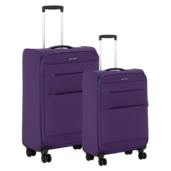 Pierre Cardin 04PC4200 Kumaş Kabin + Büyük Boy 2'li Valiz Seti