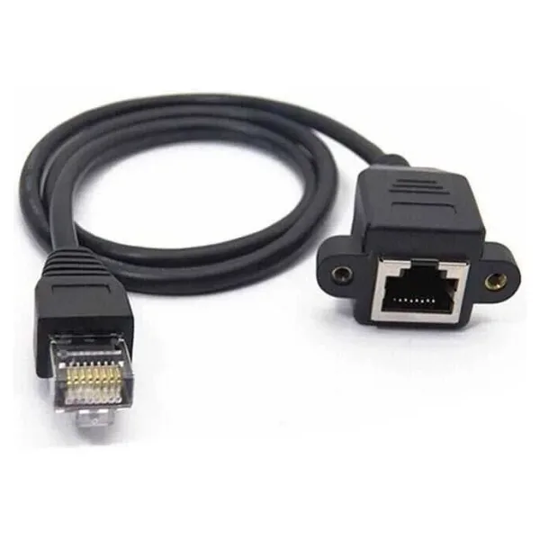 RJ45 1m Panel Tipi Ethernet Uzatma Kablosu