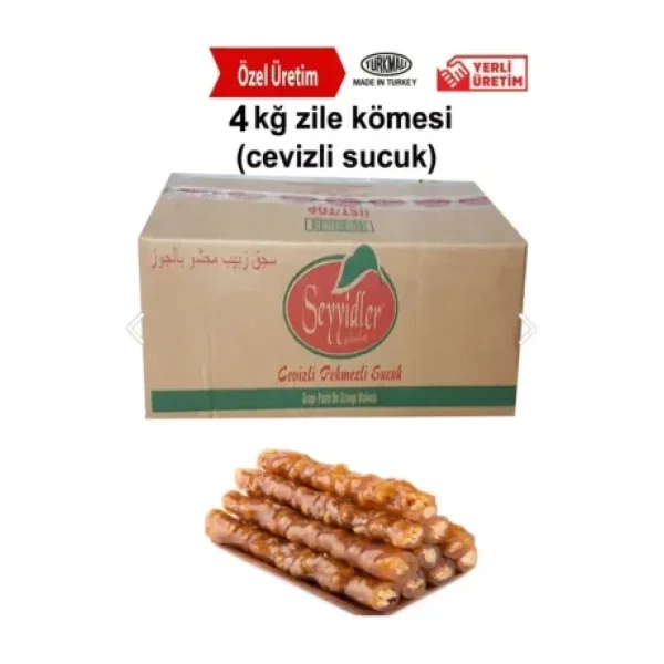 Seyyidler 4kğ Zile Kömesi Cevizli Sucuk - 4 kg
