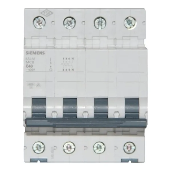 Siemens 5Sl6640 7Ya 40A 3 N 5Sl Classic Anahtarlı Otomatik Sigorta 6Ka C Tipi Yavaş Karakterli