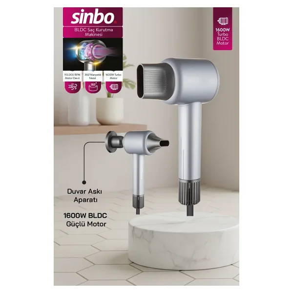 Sinbo SHD-1717 1600 W Saç Kurutma Makinesi