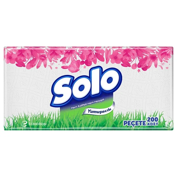Solo Peçete 200 Yaprak 3 Adet