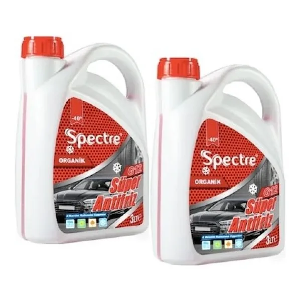 Spectre G12 Organik -40 Derece 3 lt 2'li Kırmızı Antifriz
