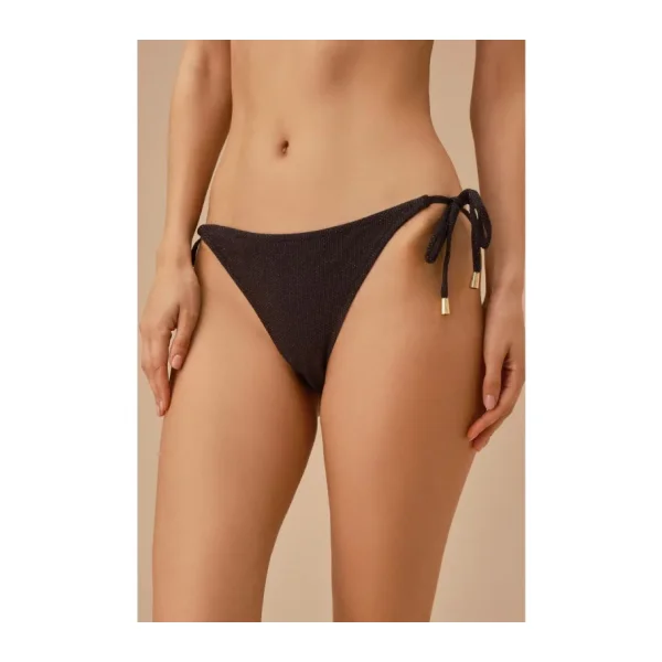 Suwen Cora İnce Bağcıklı Dokulu Bikini Alt