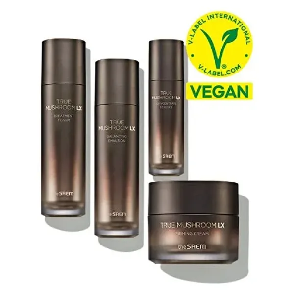 The Saem True Mushroom LX 3'lü Set / Aydınlatıcı & Kırışıklık Karşıtı