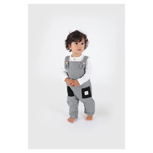 Totzee Mini Ekose Bebek Salopet
