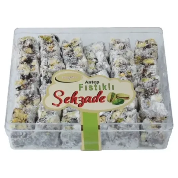 Tuğba Kuruyemiş Bol Antep Fıstıklı Çifte Kavrulmuş Şehzade Lokum 200 gr