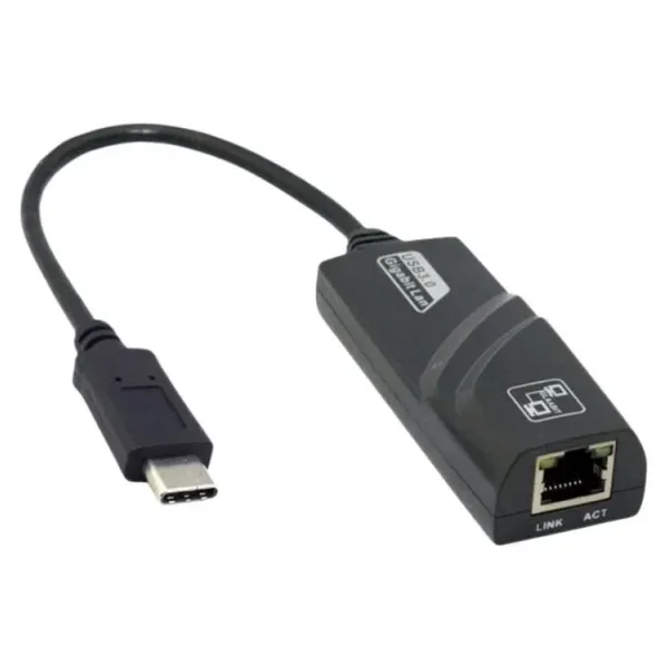 Type-C - Ethernet RJ45 Dönüştürücü 1000 Mbps