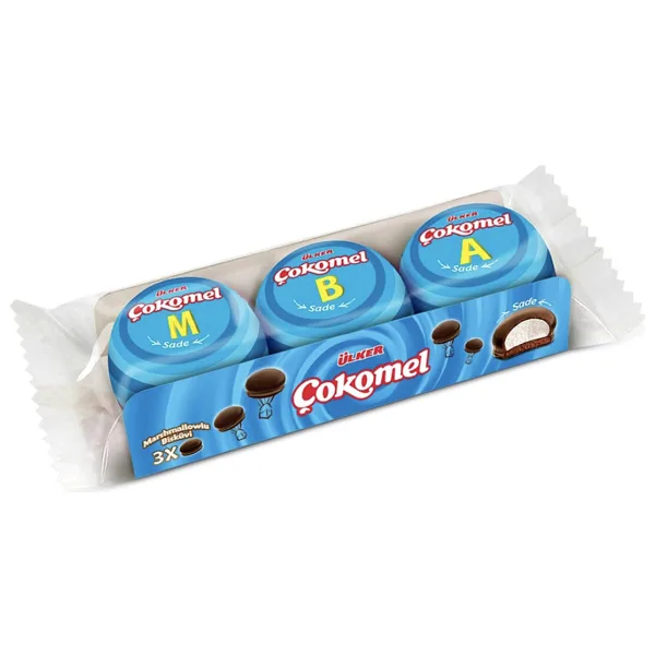 Ülker Çokomel Marshmallow Bisküvi 3x12 gr