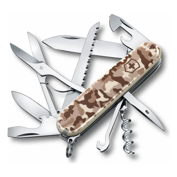 Victorinox Huntsman 1.3713.941 Bej Kamuflaj 15 Fonksiyonlu Çok Amaçlı Çakı